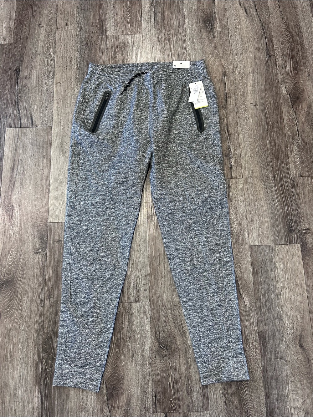 Old Navy Gray Heather Men's Jogger Sweatpants with Zip Pockets